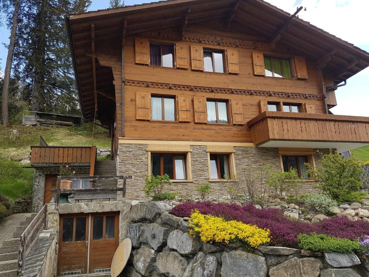 Chalet Grueneggli Adelboden Exteriör bild